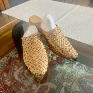 Tulum Woven Mule in Cream